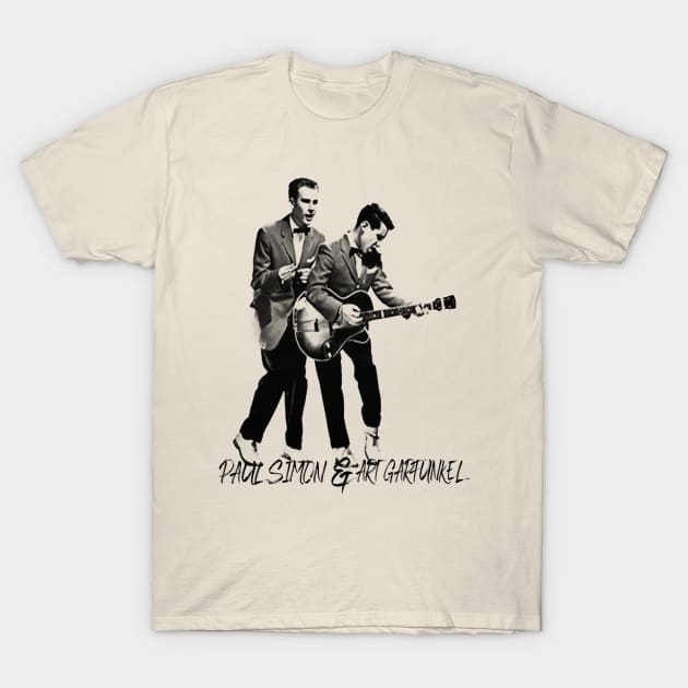 paul simon and art garfunkel T-Shirt by rika marleni